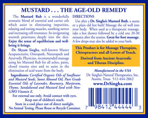 Mustard Rub 4oz SPECIAL (Perfect Product w/ slightly scuffed labels)